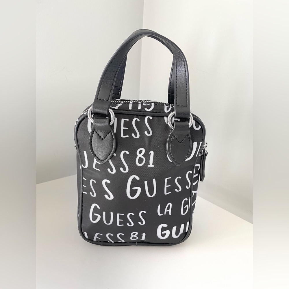 GUESS Black and White Mini Crossbody Bag - Picture 2 of 10